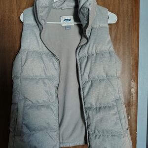 Old Navy Gray Puffer Vest
